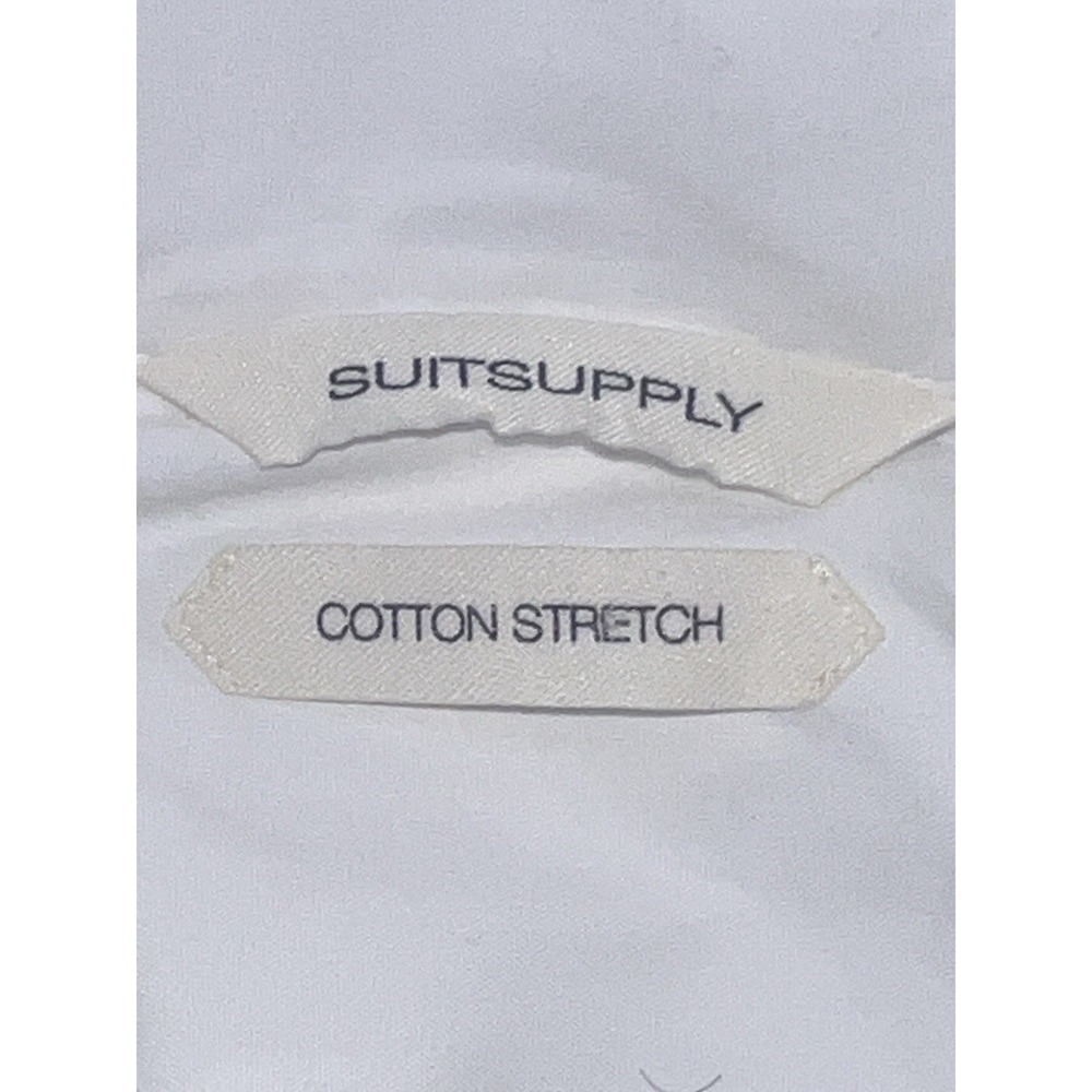 Suitsupply White Cotton Stretch Extra Slim Fit Dress Shirt - Picture 8 of 12